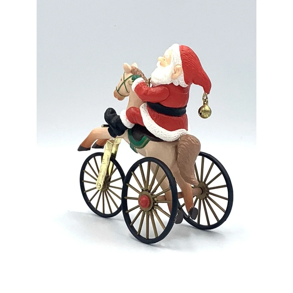1988 'The‎ Wonderful Santacycle' Hallmark Keepsake Vintage Ornament Original Box